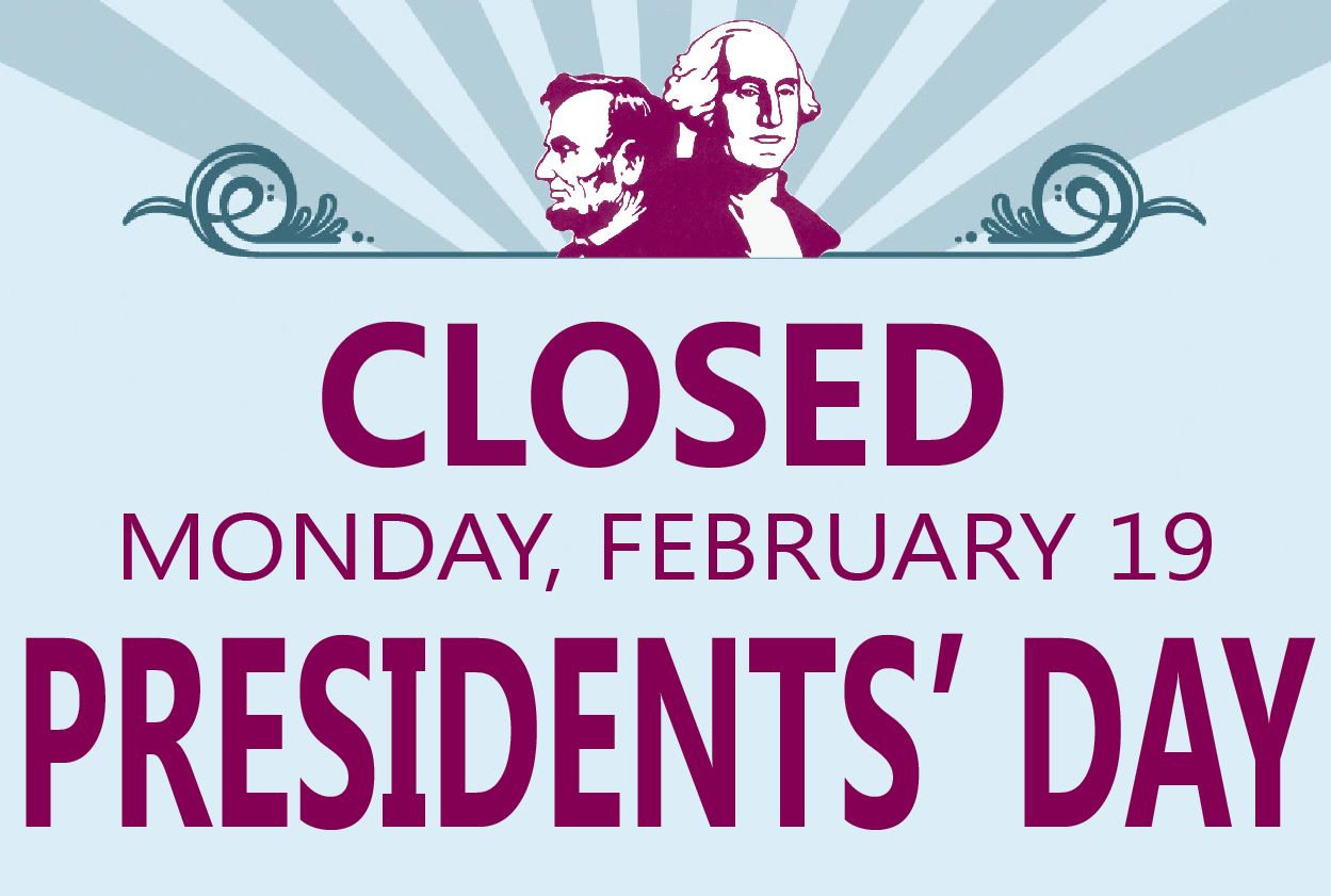 President s Day Closing Jackson County Public Library